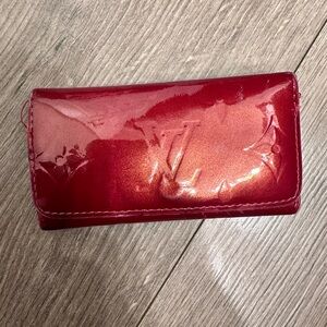 Louis Vuitton Red Vernis Women's Wallet